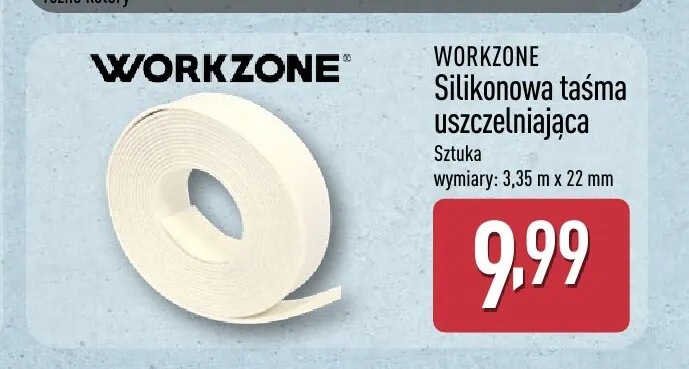 Silikonowa taśma uszczelniająca Workzone promocja w Aldi
