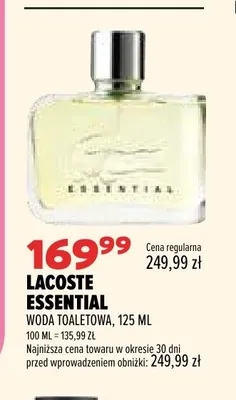 Woda toaletowa Lacoste Essential promocja w Drogerie Natura