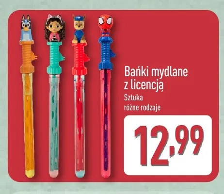 Bańki mydlane z licencją promocja w Aldi