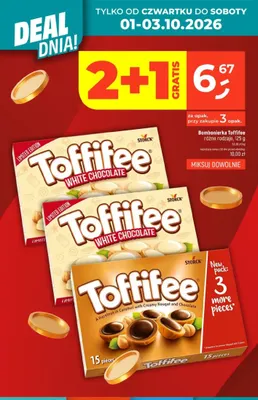 Bombonierka Toffifee White Chocolate promocja w Dealz