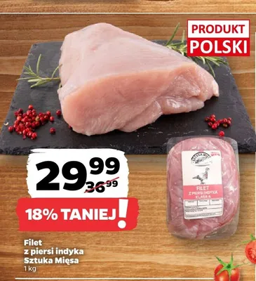 Filet z piersi indyka Sztuka Mięsa promocja w Netto