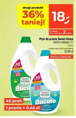 Płyn do prania Sweet Home Fresco Cotone promocja w Dealz