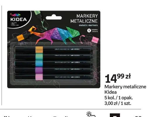 Markery metaliczne Kidea 5 kol. promocja w Empik