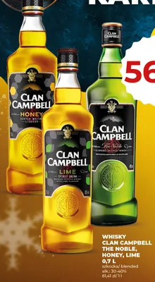Whisky Clan Campbell Lime 0,7 L promocja w Duży Ben