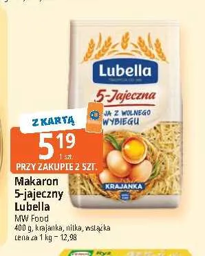 Makaron 5-jajeczny krajanka Lubella promocja w Leclerc