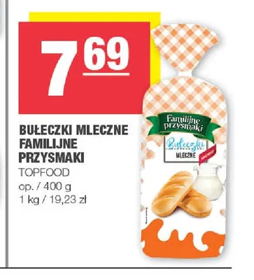 Bułeczki mleczne Familijne Przysmaki Topfood promocja w SPAR