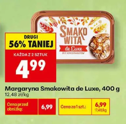 Margaryna Smakowita de Luxe promocja w Biedronka
