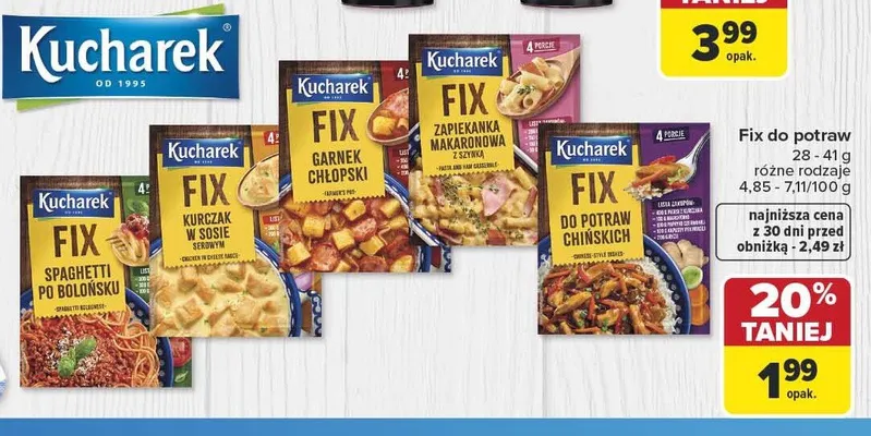 Fix do potraw Kucharek Garnek chłopski promocja w Carrefour