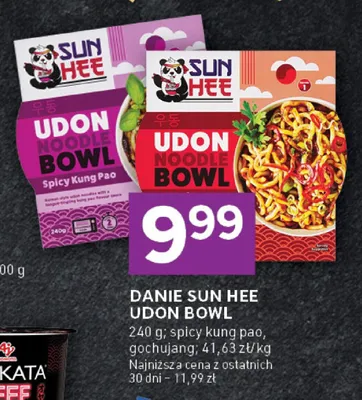 Danie Udon Bowl spicy kung pao, gochujang promocja w Stokrotka