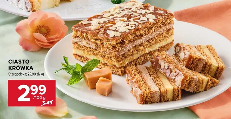Ciasto Krówka Staropolska promocja w Stokrotka