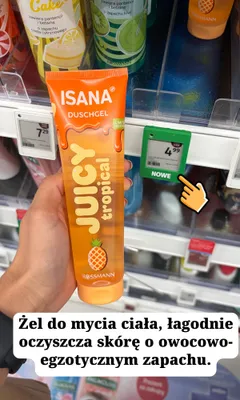 Żel pod prysznic Isana Juicy Tropical promocja w Rossmann