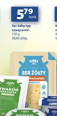 Ser żółty typ szwajcarski Kanka promocja w Delikatesy Centrum