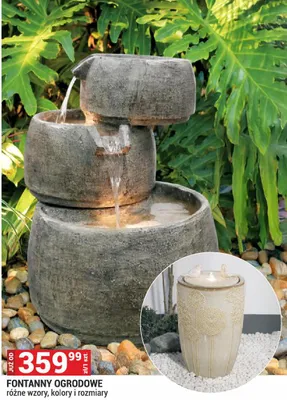 Fontanny ogrodowe promocja w Merkury Market