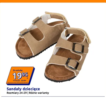 Sandały dziecięce promocja w Action