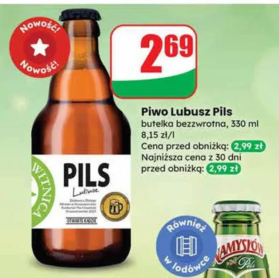 Piwo Lubusz Pils promocja w Dino