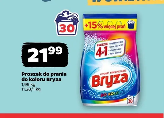 Proszek do prania do koloru Bryza promocja w Netto