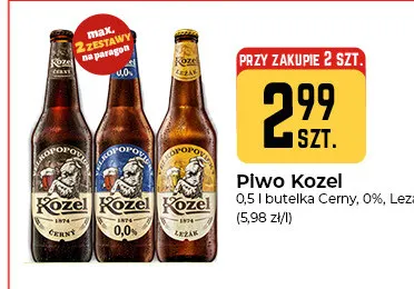 Piwo bezalkoholowe Kozel promocja w Społem Częstochowa