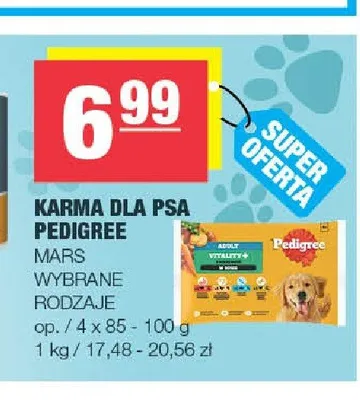 Karma dla psa Pedigree 4-pak promocja w SPAR