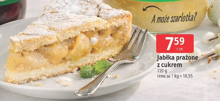 Jabłka prażone z cukrem promocja w Leclerc