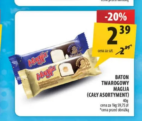 Baton twarogowy Magija promocja w Arhelan
