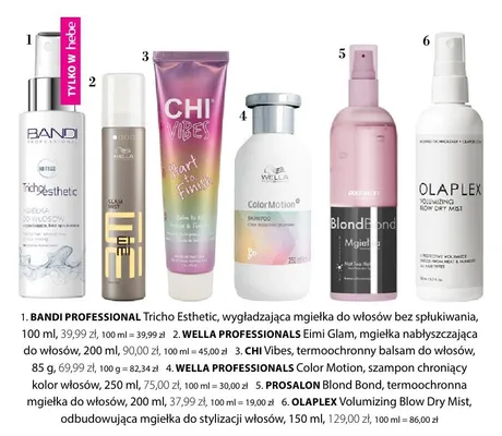 Mgiełka do włosów termoochronna Prosalon Blond Bond promocja w Hebe