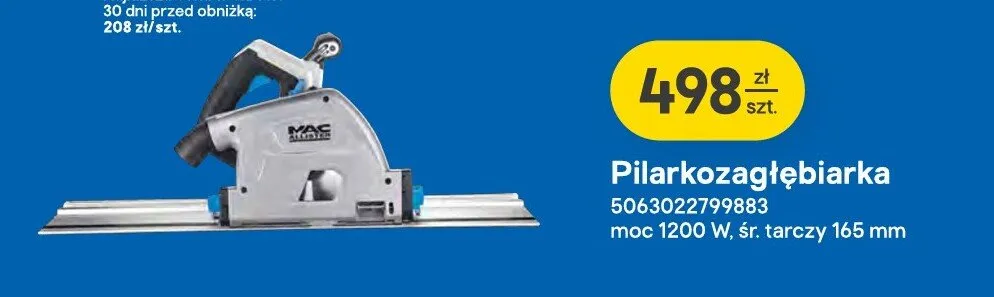 Pilarkozagłębiarka Mac Allister promocja w Castorama