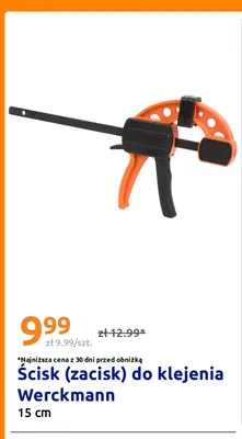 Ścisk do klejenia Werckmann 15 cm promocja w Action