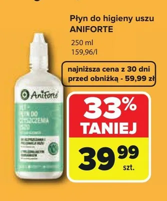 Płyn do higieny uszu Aniforte promocja w Carrefour