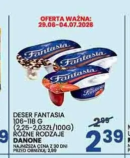 Deser Fantasia z kulkami czekoladowymi Danone promocja w Wafelek