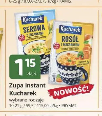 Zupa instant Kucharek serowa z grzankami promocja w Marketvita