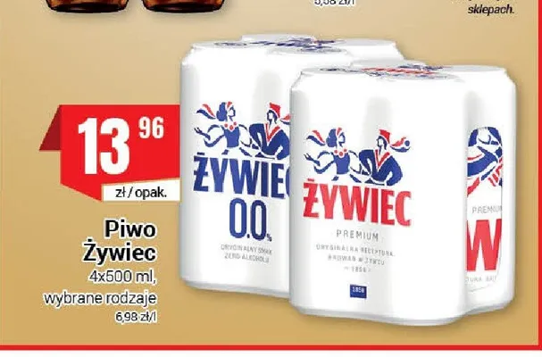 Piwo Żywiec Premium 4-pak promocja w Premium Nasz Sklep