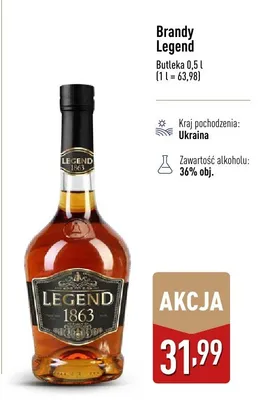 Brandy Legend 1863 promocja w Aldi