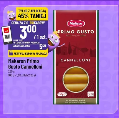 Makaron Primo Gusto Cannelloni promocja w POLOmarket