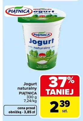 Jogurt naturalny Fruvita skyr promocja w Carrefour