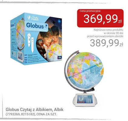 Globus Czytaj z Albikiem Albik promocja w Smyk