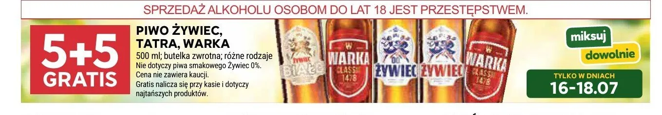 Piwo Żywiec promocja w Stokrotka