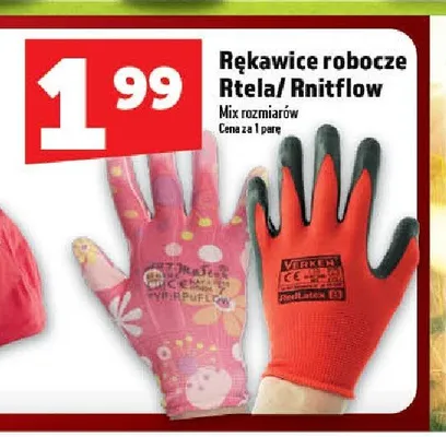 Rękawice robocze Rtela/Rnitflow promocja w TOPAZ