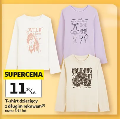 T-shirt dziecięcy z długim rękawem Inextenso promocja w Auchan