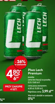 Piwo Lech Premium promocja w Żabka
