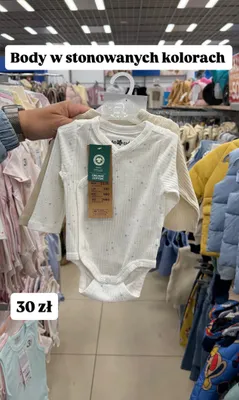 Body niemowlęce z bawełny organicznej promocja w Pepco