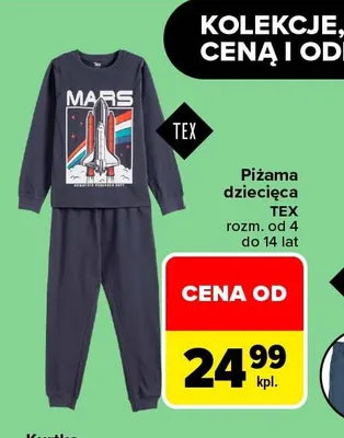 Piżama dziecięca TEX promocja w Carrefour