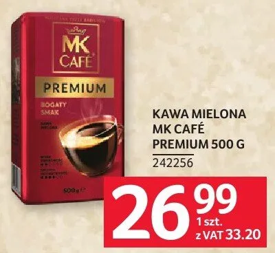 Kawa mielona MK Café Premium 500 g promocja w Selgros
