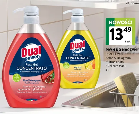 Płyn do naczyń Dual Power Citrus Fruits promocja w Intermarche