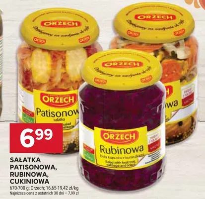 Sałatka patisonowa, rubinowa, cukiniowa promocja w Stokrotka