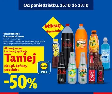 Koncentrat napoju Freeway Lemon promocja w Lidl
