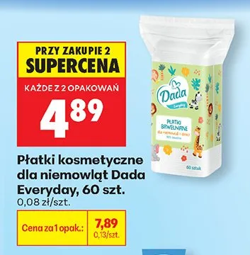 Płatki kosmetyczne dla niemowląt Dada Everyday promocja w Biedronka