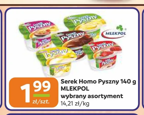 Serek homo Pyszny Mlekpol promocja w Społem Częstochowa