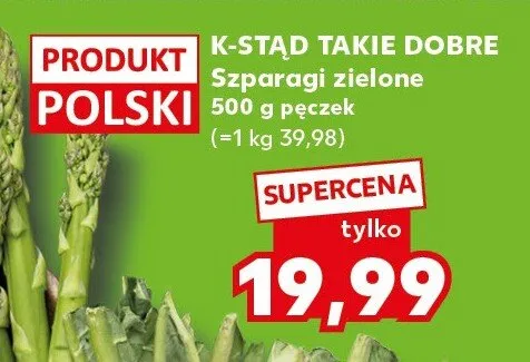 Szparagi zielone K-Stąd Takie Dobre promocja w Kaufland