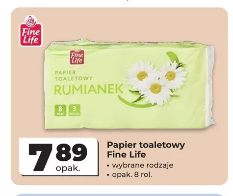 Papier toaletowy Fine Life 8-pak promocja w Odido