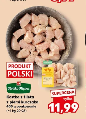 Kostka z fileta z piersi kurczaka Stoisko Mięsne promocja w Kaufland